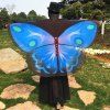 Écharpe Ailes de Papillon en Mousseline Style Dessin Animé - Azur 