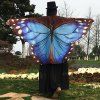 Forme aile de papillon flecky Écharpe en mousseline de soie - Bleu clair 