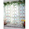Fenêtre Style Decor Pastoral Roman Sheer Tulle rideau - Vert 80*100CM