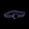 Round Metallic Buckle Elastic Belt - BLUE 