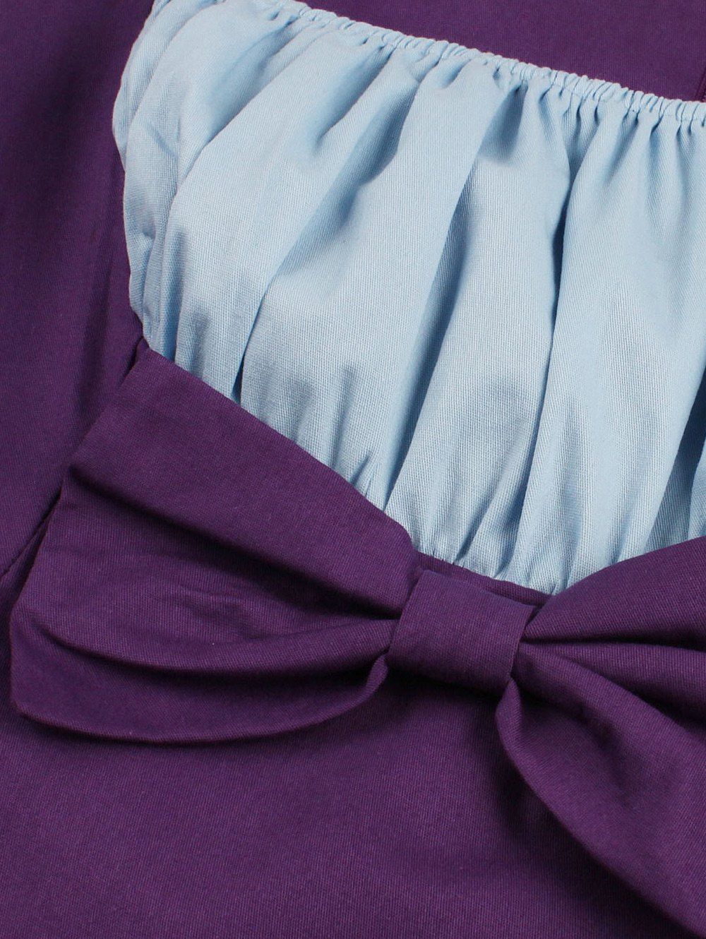 2018 Retro Bowknot A Line Pin Up Dress PURPLE XL In Vintage Dresses