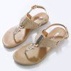 Flip Flop Flat Heel Sandals - Abricot 38