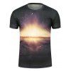 T-shirt à Imprimé Galaxie Soleil - multicolore S