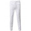 Pantalons Pieds Beam 3D géométrique Emboss Jogger - Blanc XL