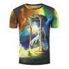 T-shirt Imprimé Sablier Galaxie 3D - multicolore 2XL