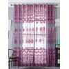 Fenêtre Jacquard Sheer Tulle rideau pour le salon - Violet W39 INCH*L98 INCH