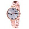 YBOTTI Montre Quartz à Bracelet en Alliage avec Joli Coup D'oeil - Or de Rose 
