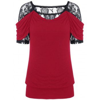 t shirt with lace trim