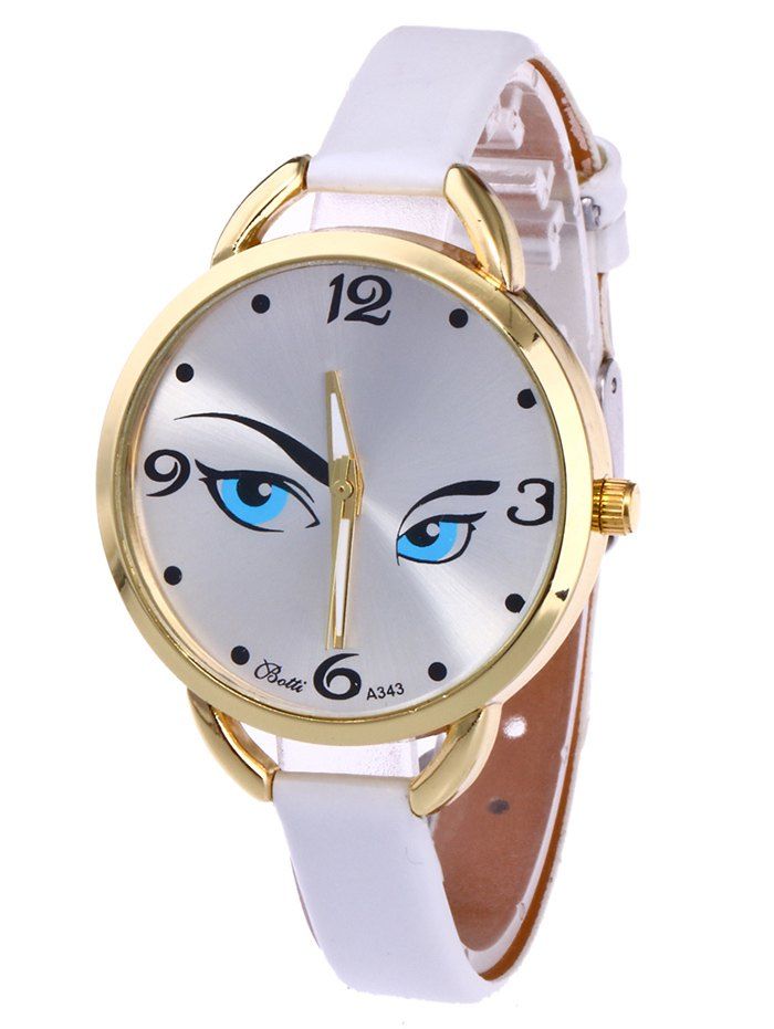 

YBOTTI Quartz Watch with Pretty Glance, White
