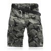 Poches multi Camouflage Motif Shorts Cargo - Camouflage Gris 34