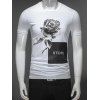 Imprimé floral T-shirt graphique - Blanc XL
