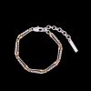 Bracelet Vintage Chain strass alliage - d'or 