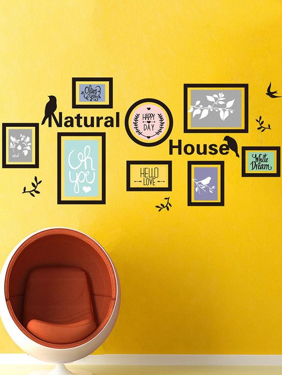 Etanche naturel Maison Imprimer Photo Wall Sticker - multicolore 50*70CM