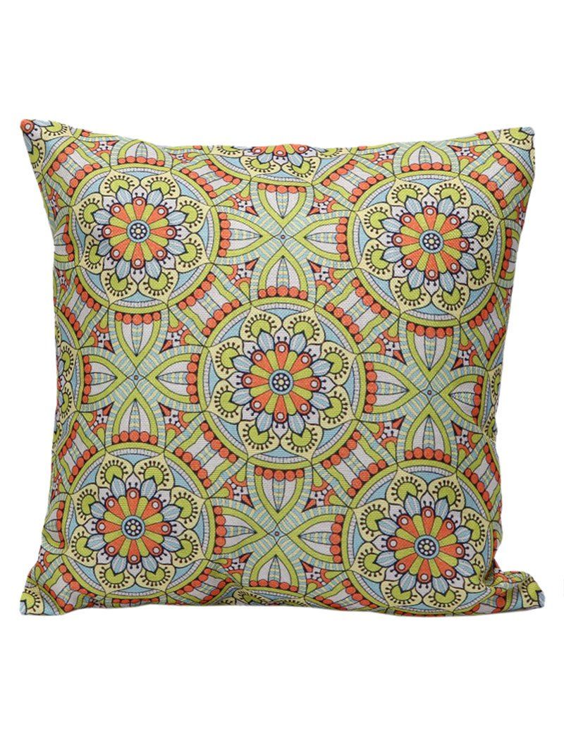 

Ethnic Style Flower Print Cushion Cover Pillowcase, Colormix