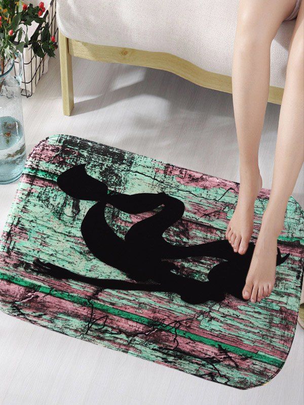 

Creative Splash Ink Flannel Antislip Rug, Colormix