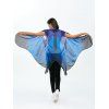 Tulle manches d'aile de papillon Cape Pashmina - Bleu 130*200CM