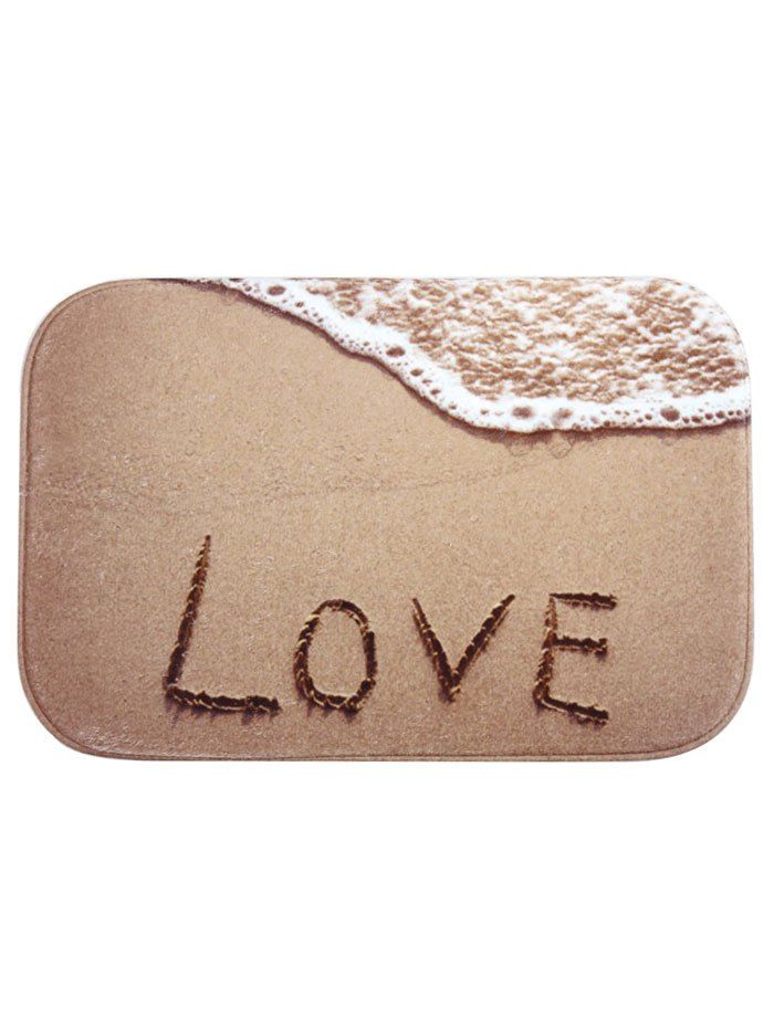 

Love Sandbeach Printed Floor Mat, Brown