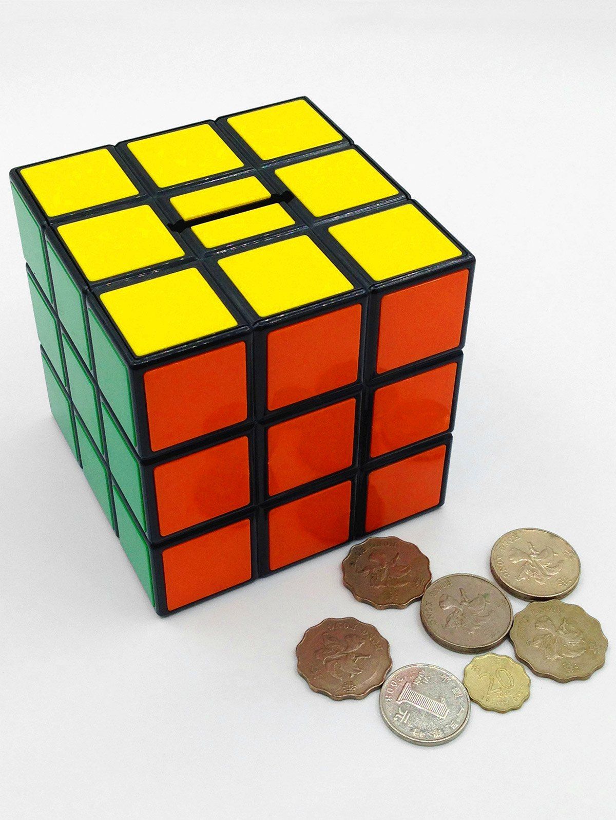 

Magic Cube Shape Coin Storage Box, Colormix