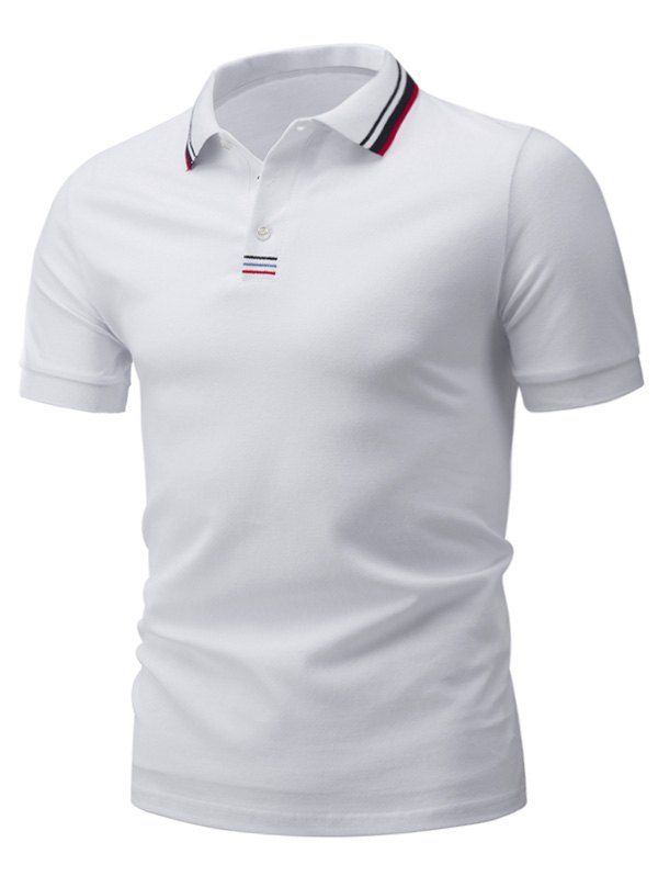 

Short Sleeve Colorful Embroidery T-Shirt, White