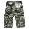 Poches multi Camouflage Shorts Cargo - VERT D'ARMEE Camouflage 34