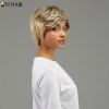 Siv Cheveux courts Fluffy Sided Bang capless perruque de cheveux humains - multicolore 