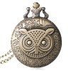 Sculpté Owl Vintage Pocket Watch - Couleur de cuivre 