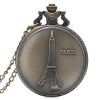 Tour Eiffel Vintage Pocket Watch - Couleur de cuivre 