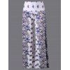 Pantalons floraux de haute qualité - Blanc 2XL