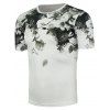 Stretch Chinese Painted T-Shirt - Blanc ONE SIZE