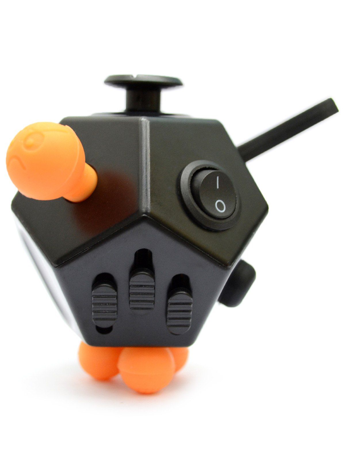 

12 Sides Finger Relieving Stress Fidget Toy, Black