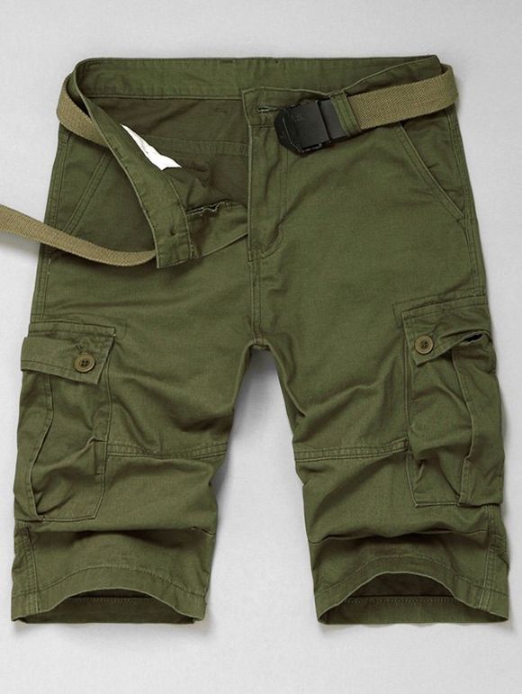 Boucle de ceinture Cargo Shorts - Vert Armée 34