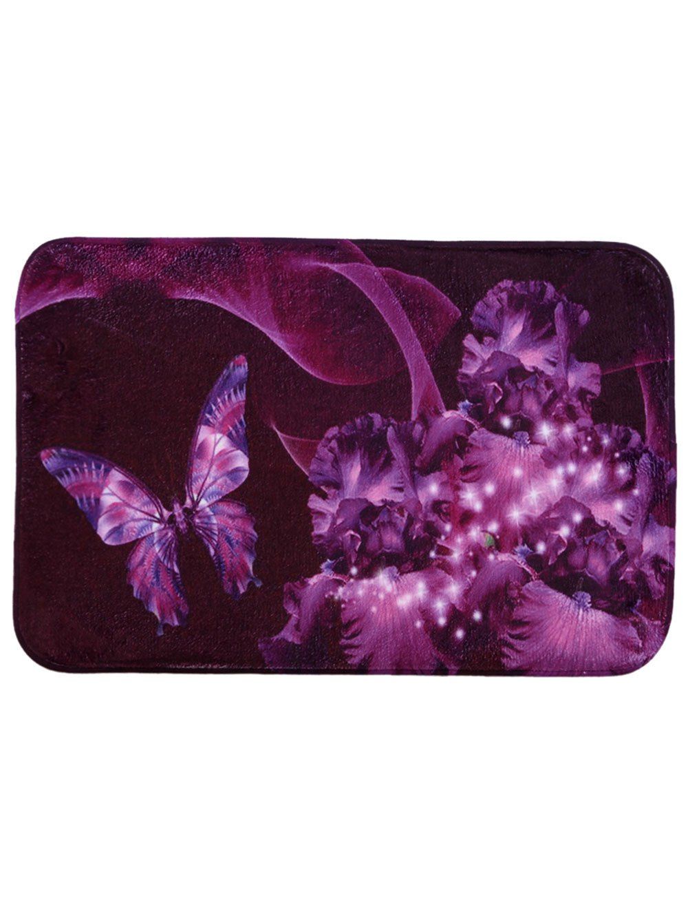 

Mew Butterfly Soft Absorbent Area Rug, Violet