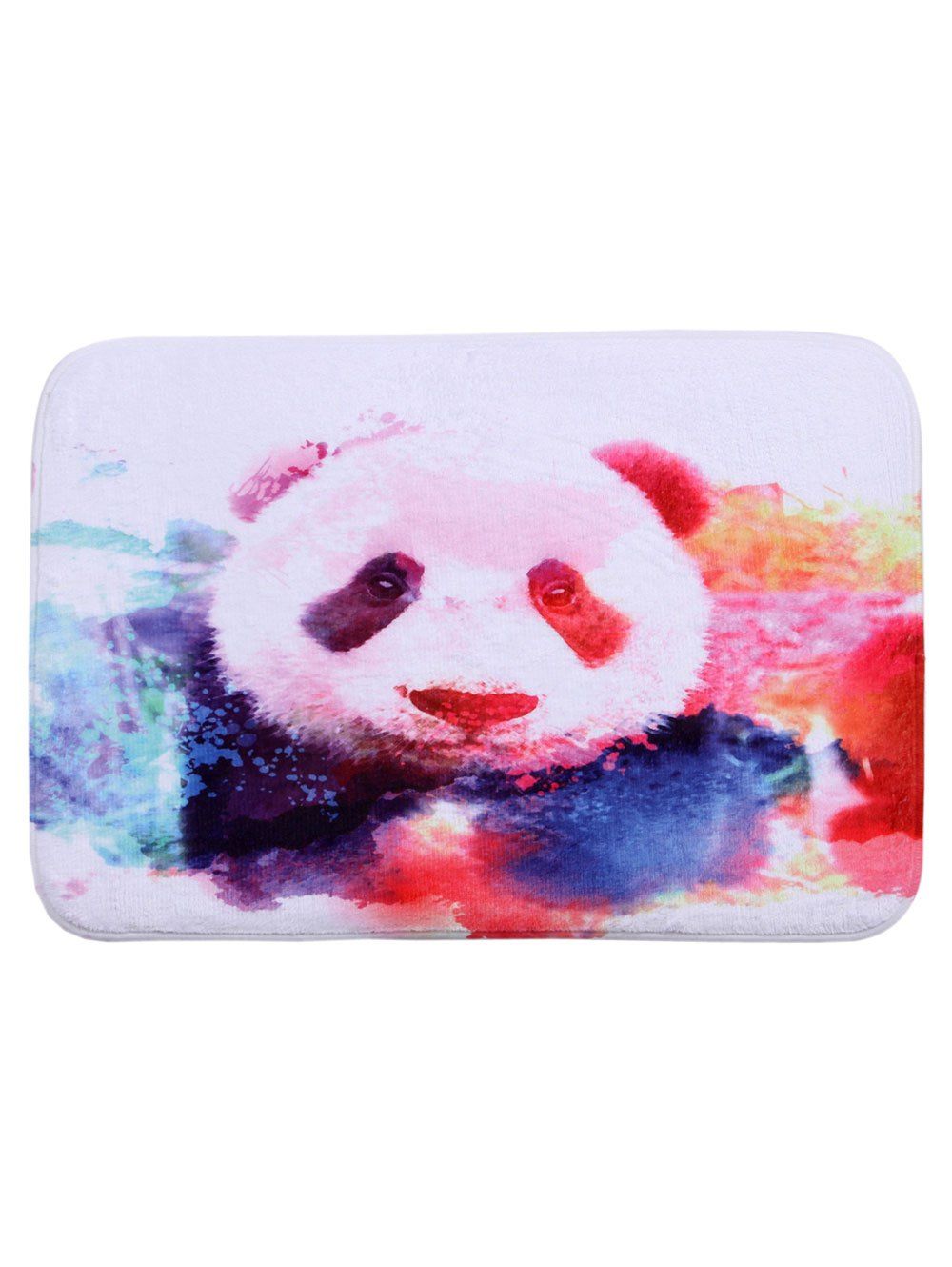 

Coral Fleece Colormix Panda Print Bath Mat