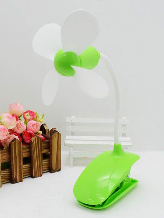 

Portable Home Mini USB Rechargeable Clip Fan, Green