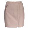Mini jupe Zippered Une ligne - Rose M