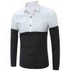 Button Up Two Tone shirt - Noir 4XL