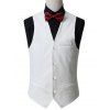 Button Up Slim Fit Formal Vest - Blanc 2XL