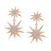 Strass Sun Flower Boucles d'oreilles - d'or 