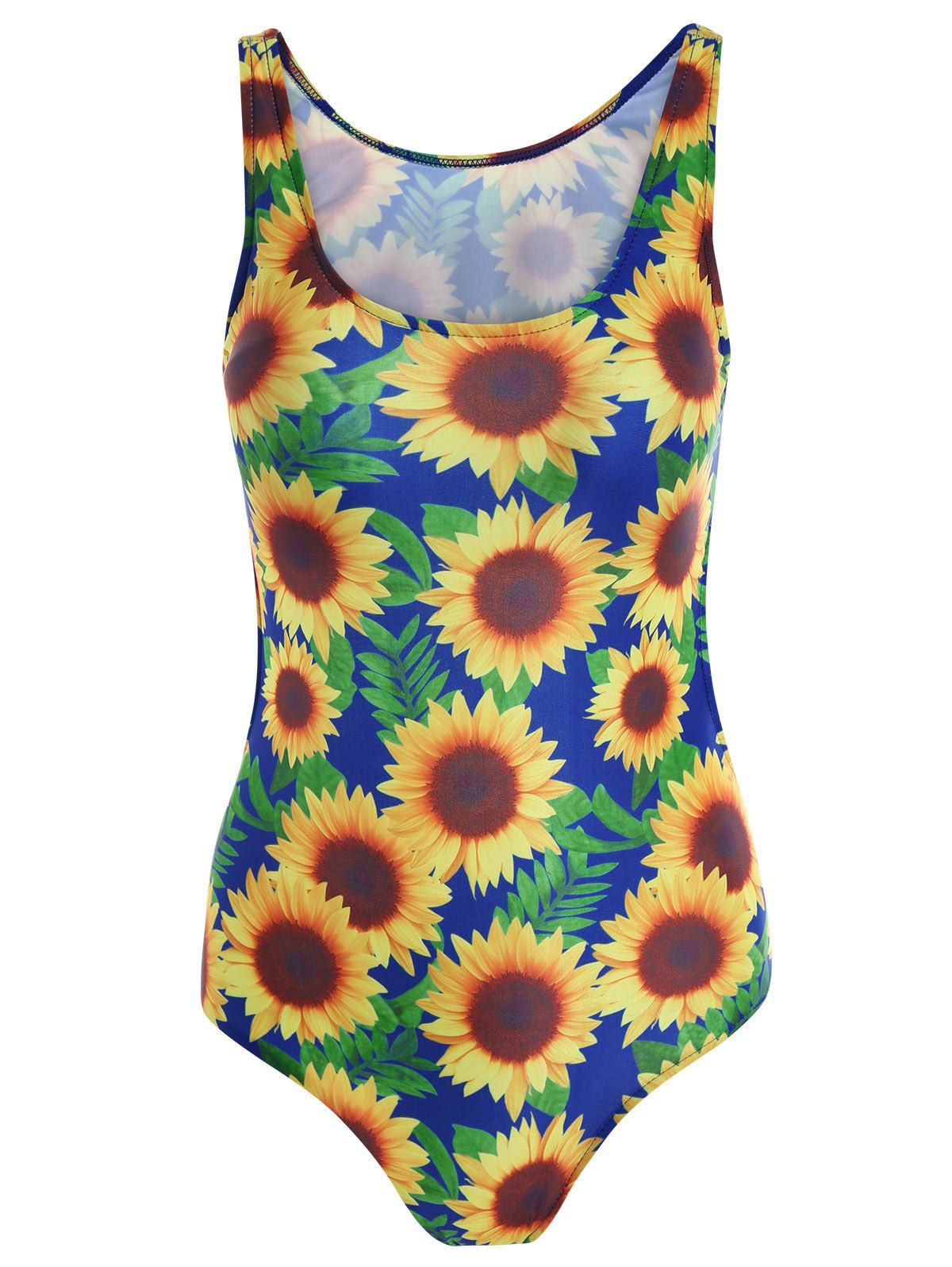 [41% OFF] 2021 Backless Sunflower Swimwear In COLORMIX | DressLily