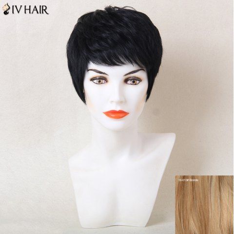 2019 Siv Hair Short Layered Straight Side Bang Human Hair Wig In