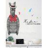 Vinyle amovible artistique Zebra Wall Sticker - Noir Bande 60*90CM