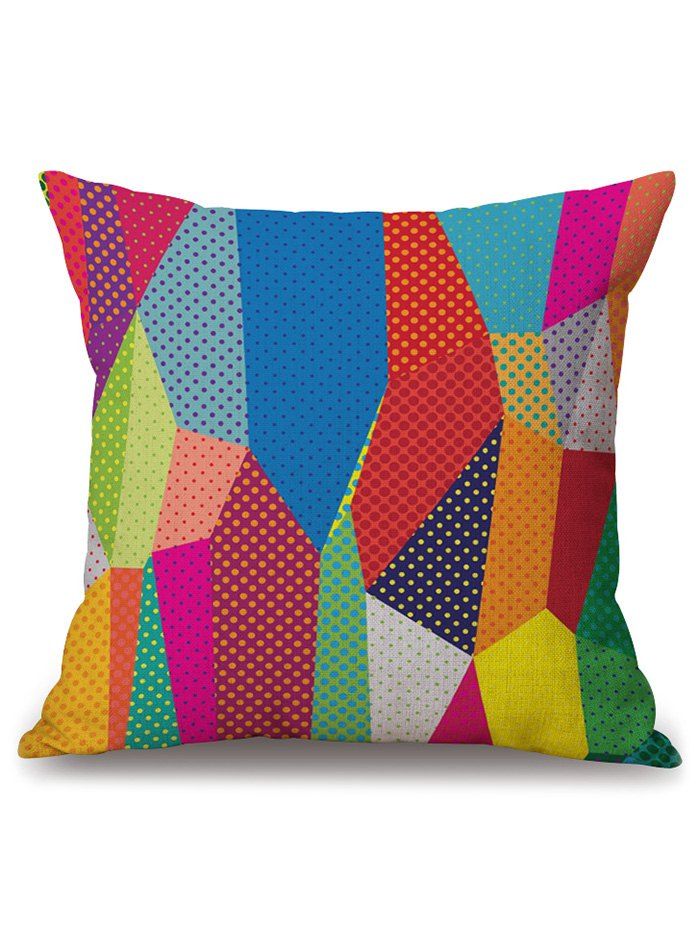 

Colorful Geometry Cushion Pillow Case Cover, Colormix