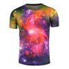 Ras du cou 3D Galaxy coloré T-shirt - multicolore 3XL