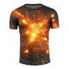 Feu 3D Galaxy Imprimer T-shirt - multicolore 2XL