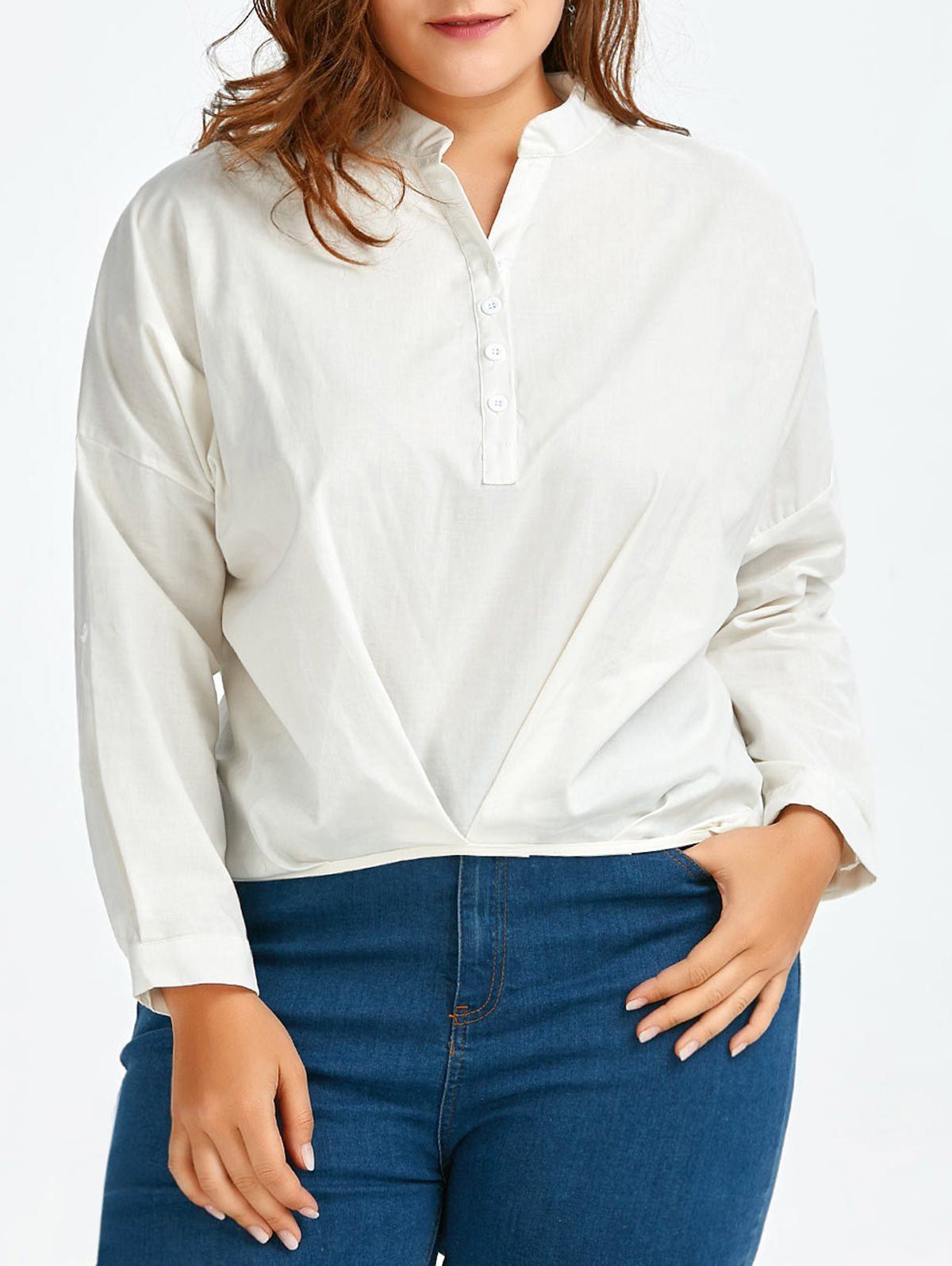 plus size linen tops uk