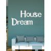Dream House 3D Creative environnement bricolage Mirrored Wall Sticker - Argent 