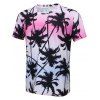 Coconut Tree 3D Imprimer Ombre T-shirt - multicolore 3XL