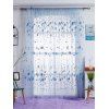 Rideau de fenêtres à feuilles transparentes - Bleu W40INCH*L79INCH