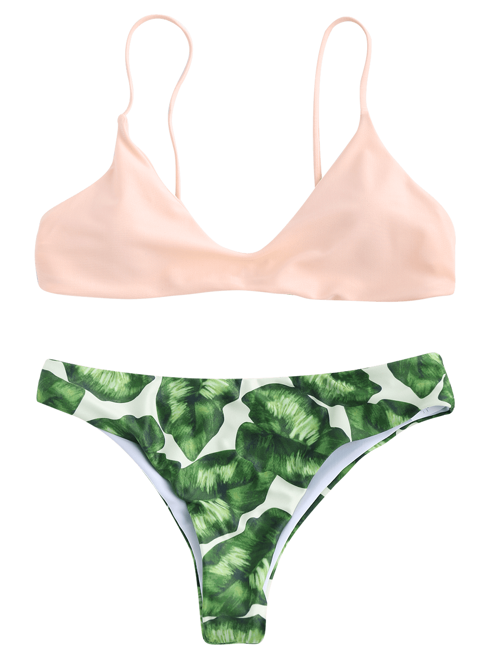 Palm tree print bikini