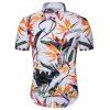 Chemise Hawaiienne Imprimée Florale Colorée 3D - multicolore L